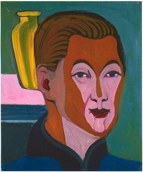 Ernst Ludwig Kirchner Head of the painter Germany oil painting art